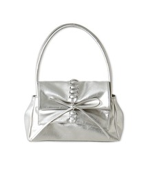 LILY BROWN | フロントシャーリングリボンバッグ(ハンドバッグ)