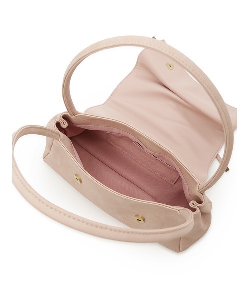 LILY BROWN（リリーブラウン）の「フロントシャーリングリボンバッグ（ハンドバッグ・レディース・カーキ/ピンク/シルバー・FREE）」の15枚目の写真