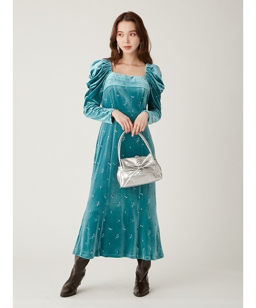 LILY BROWN（リリーブラウン）の「フロントシャーリングリボンバッグ（ハンドバッグ・レディース・カーキ/ピンク/シルバー・FREE）」の8枚目の写真