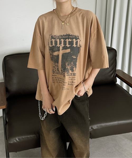 セール】ブリーチ加工チャームT（Tシャツ/カットソー）｜sedacle