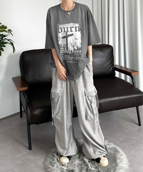 セール】ブリーチ加工チャームT（Tシャツ/カットソー）｜sedacle