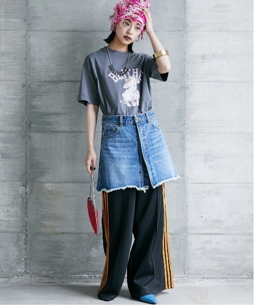 GEVS.(ジェイヴィス)の「 サイドライントラックパンツ <大きいサイズ有>GEVS.(その他パンツ・レディース・ブラック/グレー・M/L/LL/3L/4L/5L)」の19枚目の写真