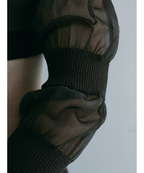 SORIN（ソリン ）の「Sheer Rib Cropped Top（ニット/セーター）」 - WEAR
