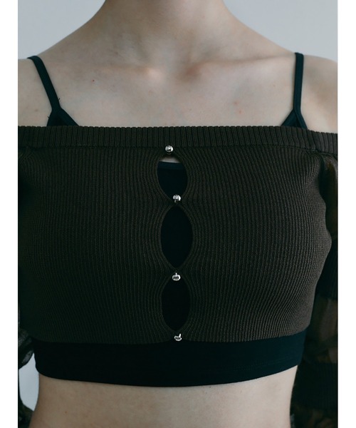 SORIN（ソリン ）の「Sheer Rib Cropped Top（ニット/セーター）」 - WEAR