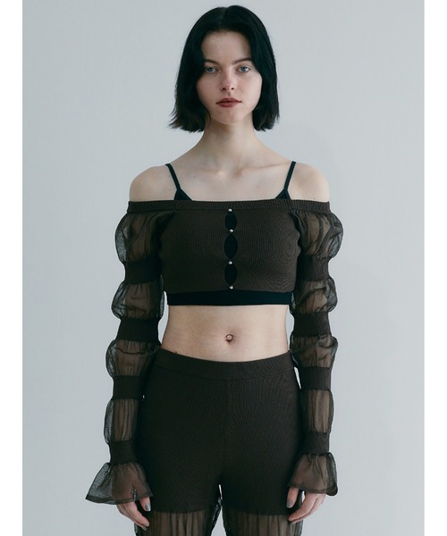 SORIN(ソリン )の「Sheer Rib Cropped Top(ニット/セーター)」 - WEAR SORIN(ソリン )の「Sheer Rib Cropped Top(ニット/セーター)」 - WEAR