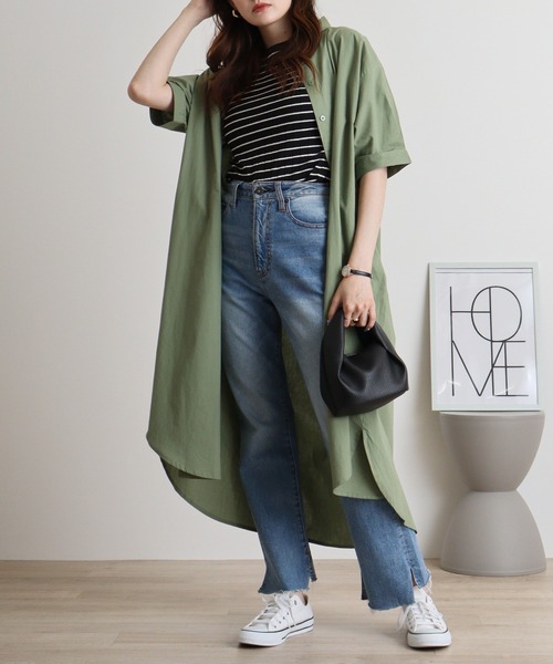 セール】mitis コットンポプリンオーバーサイズシャツワンピース セール】mitis コットンポプリンオーバーサイズシャツワンピース