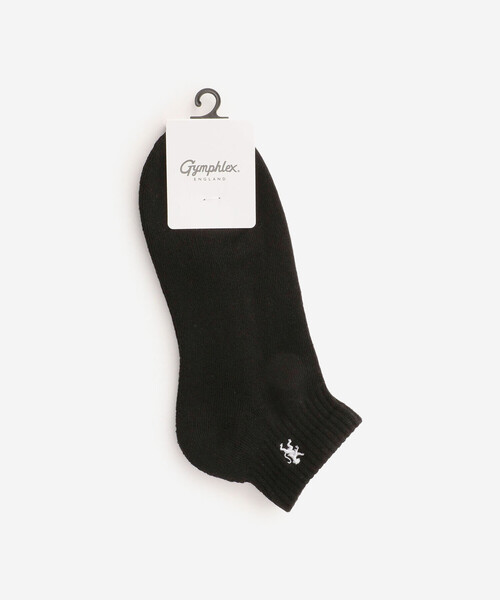 GYMPHLEX(ジムフレックス)の「Gymphlex | ショート クルーソックス MEN(ソックス/靴下・メンズ・ブラック/ホワイト・MENS)」の2枚目の写真