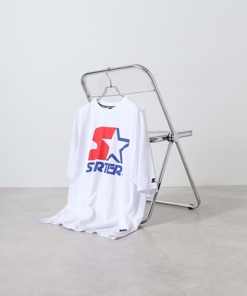 STARTER BLACK LABEL（スターターブラックレーベル）の「STARTER アイコンロゴプリント ビッグシルエットＴシャツ ABETTOR SELECTオリジナル（Tシャツ/カットソー・メンズ・ブラック/ホワイト/グリーン・M/L/XL）」の2枚目の写真