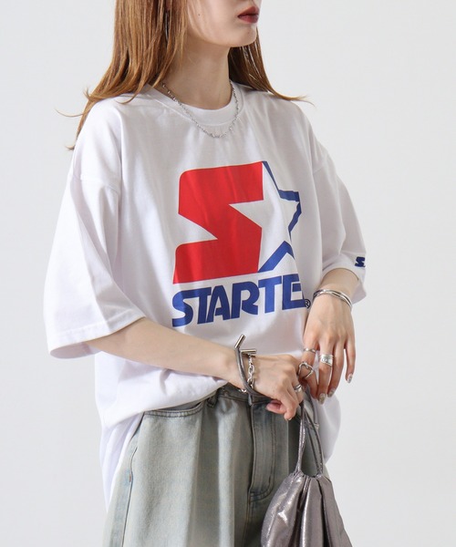 STARTER BLACK LABEL（スターターブラックレーベル）の「STARTER アイコンロゴプリント ビッグシルエットＴシャツ ABETTOR SELECTオリジナル（Tシャツ/カットソー・メンズ・ブラック/ホワイト/グリーン・M/L/XL）」の14枚目の写真