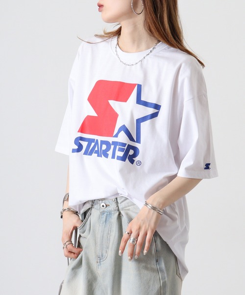 STARTER BLACK LABEL（スターターブラックレーベル）の「STARTER アイコンロゴプリント ビッグシルエットＴシャツ ABETTOR SELECTオリジナル（Tシャツ/カットソー・メンズ・ブラック/ホワイト/グリーン・M/L/XL）」の15枚目の写真