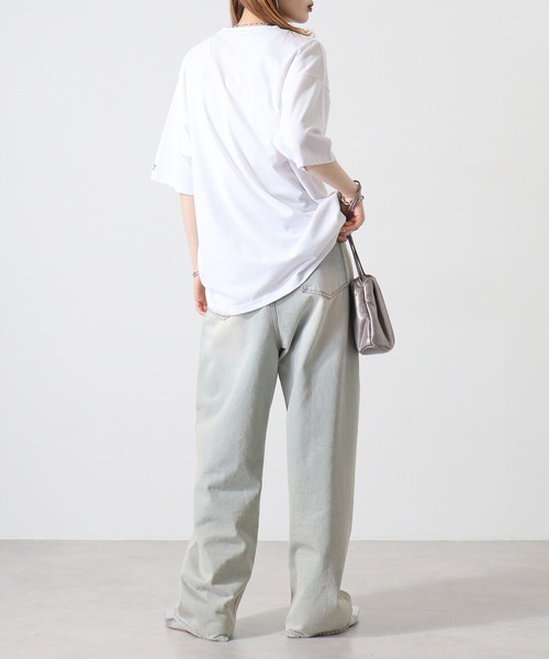 STARTER BLACK LABEL（スターターブラックレーベル）の「STARTER アイコンロゴプリント ビッグシルエットＴシャツ ABETTOR SELECTオリジナル（Tシャツ/カットソー・メンズ・ブラック/ホワイト/グリーン・M/L/XL）」の17枚目の写真