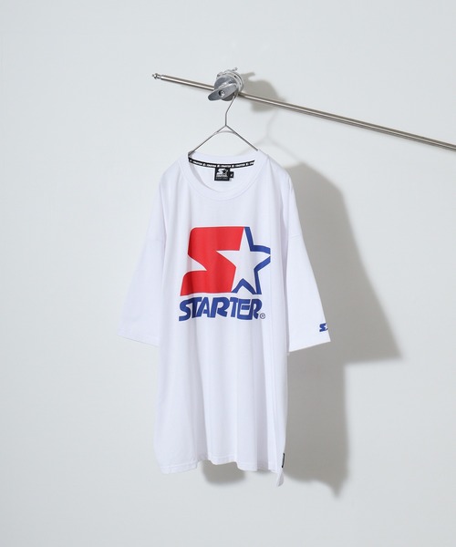 STARTER BLACK LABEL（スターターブラックレーベル）の「STARTER アイコンロゴプリント ビッグシルエットＴシャツ ABETTOR SELECTオリジナル（Tシャツ/カットソー・メンズ・ブラック/ホワイト/グリーン・M/L/XL）」の4枚目の写真