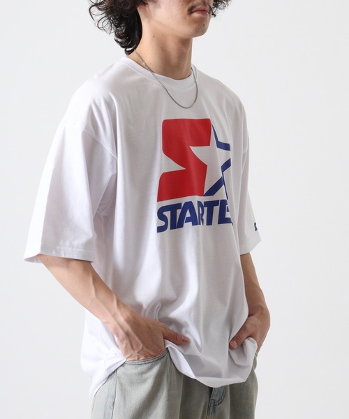 STARTER BLACK LABEL（スターターブラックレーベル）の「STARTER アイコンロゴプリント ビッグシルエットＴシャツ ABETTOR SELECTオリジナル（Tシャツ/カットソー・メンズ・ブラック/ホワイト/グリーン・M/L/XL）」の19枚目の写真