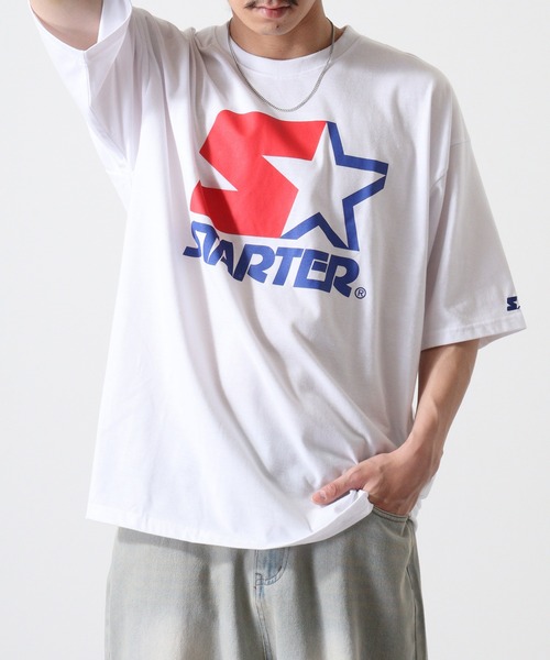 STARTER BLACK LABEL（スターターブラックレーベル）の「STARTER アイコンロゴプリント ビッグシルエットＴシャツ ABETTOR SELECTオリジナル（Tシャツ/カットソー・メンズ・ブラック/ホワイト/グリーン・M/L/XL）」の18枚目の写真