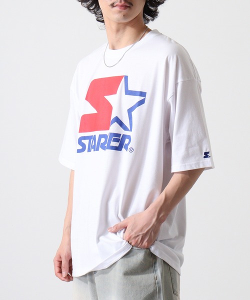 STARTER BLACK LABEL（スターターブラックレーベル）の「STARTER アイコンロゴプリント ビッグシルエットＴシャツ ABETTOR SELECTオリジナル（Tシャツ/カットソー・メンズ・ブラック/ホワイト/グリーン・M/L/XL）」の20枚目の写真