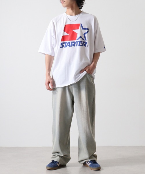 STARTER BLACK LABEL（スターターブラックレーベル）の「STARTER アイコンロゴプリント ビッグシルエットＴシャツ ABETTOR SELECTオリジナル（Tシャツ/カットソー・メンズ・ブラック/ホワイト/グリーン・M/L/XL）」の21枚目の写真