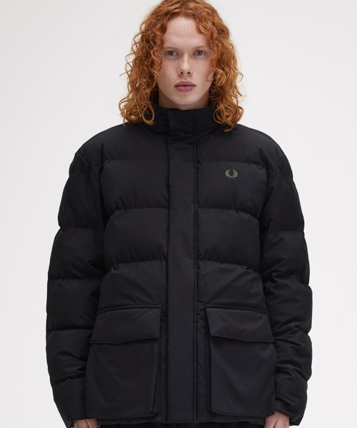 FRED PERRY（フレッドペリー）の「Padded Pocket Detail Jacket（ダウンジャケット/コート・メンズ・ブラック・S/M/L）」の5枚目の写真