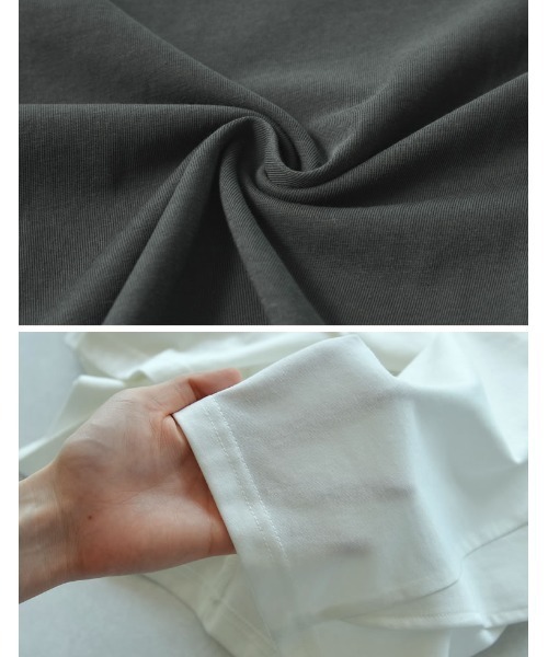 [夏の体型カバーに][接触冷感][UVカット][紫外線対策][二の腕カバー]天竺ラッフルショルダーＴシャツ