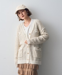 YECCA VECCA | ラメツイードニットカーディガン(カーディガン/ボレロ)