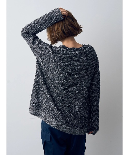 YECCA VECCA（イェッカヴェッカ）の「ラメツイードニットカーディガン（カーディガン/ボレロ・レディース・その他16/ライトベージュ・FREE）」の19枚目の写真