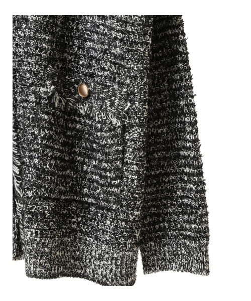 YECCA VECCA（イェッカヴェッカ）の「ラメツイードニットカーディガン（カーディガン/ボレロ・レディース・その他16/ライトベージュ・FREE）」の6枚目の写真