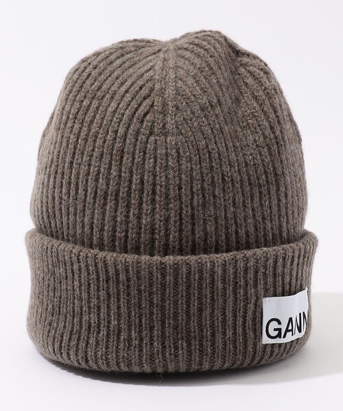 GANNI(ガニー)の「GANNI Light stuctured リブニットビーニー(ニットキャップ/ビーニー・レディース・ブラウン系その他/ライトピンク/ピンク・FREE)」の5枚目の写真