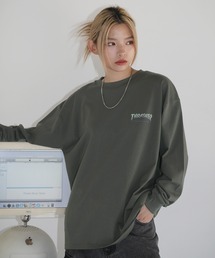 THRASHER | THRASHER×MSG/スラッシャー 別注 ビンテージライク ワンポイントロゴ クルーネック 加工プリントロングスリーブTシャツ(Tシャツ/カットソー)