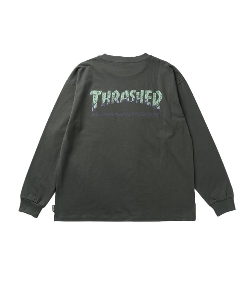 ⭐️美品‼️スラッシャー×ルーディーズコラボ TシャツV Kデザイン セール】THRASHER×MSG/スラッシャー 別注 ビンテージライク ワン