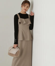 PROPORTION BODY DRESSING | ペプラムタイトジャンスカ / 1214240912(ワンピース)