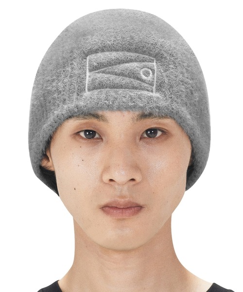 OY(オーワイ)の「『OY/オーワイ』 HAIRY S.L BEANIE/ヘアリーS.Lビーニー(ニットキャップ/ビーニー・レディース・ライトグレー/ブラック・FREE)」の10枚目の写真