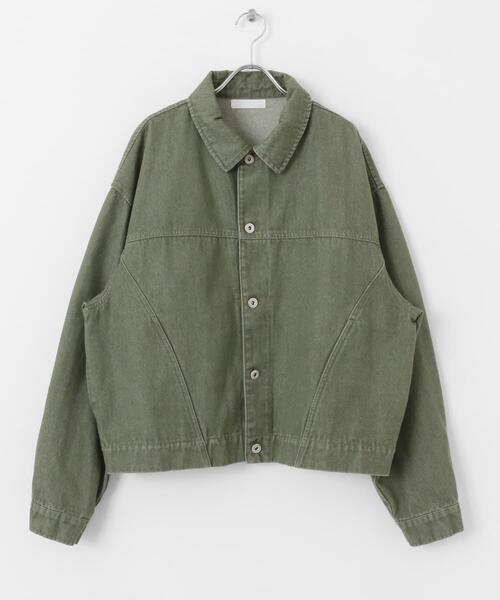 SENSE OF PLACE by URBAN RESEARCH（センスオブプレイスバイアーバンリサーチ）の「『セットアップ対応』ツイストデニムジャケット（デニムジャケット・メンズ・パープル/グリーン・MEDIUM/LARGE）」の22枚目の写真