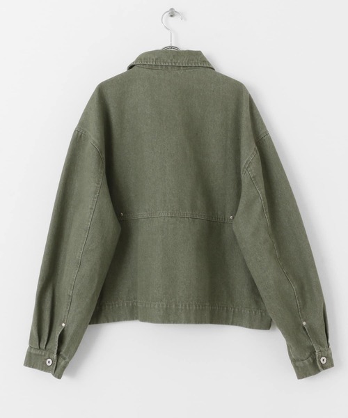 SENSE OF PLACE by URBAN RESEARCH（センスオブプレイスバイアーバンリサーチ）の「『セットアップ対応』ツイストデニムジャケット（デニムジャケット・メンズ・パープル/グリーン・MEDIUM/LARGE）」の6枚目の写真