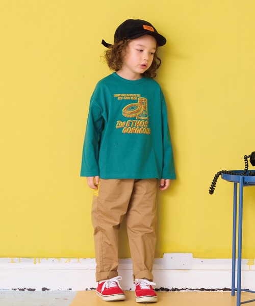 Life Support Products（ライフサポートプロダクツ）の「プリントロンティー（Tシャツ/カットソー・キッズ・ラベンダー/オフホワイト/グレー/ライトブルー/杢グレー/チャコール/ホワイト系その他/レッド/モスグリーン/ライトピンク・120/110/100/95/90/80/150/140/130）」の11枚目の写真