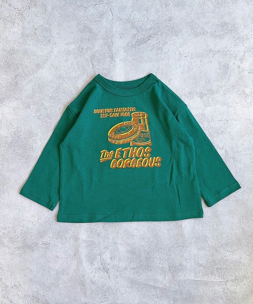 Life Support Products（ライフサポートプロダクツ）の「プリントロンティー（Tシャツ/カットソー・キッズ・ラベンダー/オフホワイト/グレー/ライトブルー/杢グレー/チャコール/ホワイト系その他/レッド/モスグリーン/ライトピンク・120/110/100/95/90/80/150/140/130）」の13枚目の写真