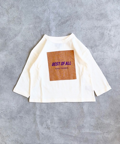 Life Support Products（ライフサポートプロダクツ）の「プリントロンティー（Tシャツ/カットソー・キッズ・ラベンダー/オフホワイト/グレー/ライトブルー/杢グレー/チャコール/ホワイト系その他/レッド/モスグリーン/ライトピンク・120/110/100/95/90/80/150/140/130）」の17枚目の写真