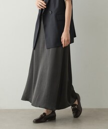OPAQUE.CLIP | サテンナローフレアスカート【洗濯機洗い可】(スカート)