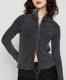 METAL MOTIF ZIP ニット