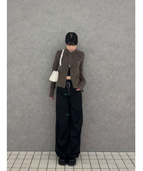 METAL MOTIF ZIP ニット（ニット/セーター）｜LAGUA GEM（ラグアジェム