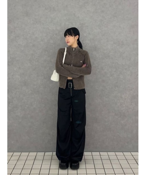 METAL MOTIF ZIP ニット（ニット/セーター）｜LAGUA GEM（ラグアジェム