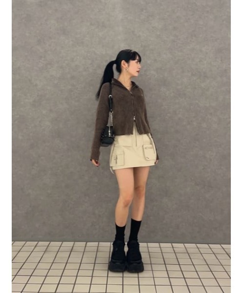 METAL MOTIF ZIP ニット（ニット/セーター）｜LAGUA GEM（ラグアジェム