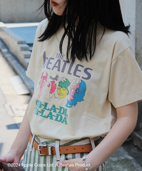 Lee（リー）の「Wrangler/ラングラー【BEATLESxWrangler】コラボ第2段！クルーネックTシャツ（Tシャツ/カットソー・メンズ・ホワイト/ベージュ/レッド・SMALL/MEDIUM/LARGE）」の10枚目の写真