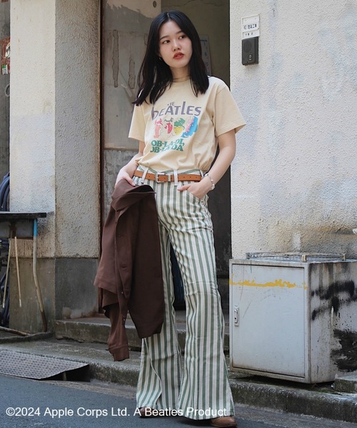 Lee（リー）の「Wrangler/ラングラー【BEATLESxWrangler】コラボ第2段！クルーネックTシャツ（Tシャツ/カットソー・メンズ・ホワイト/ベージュ/レッド・SMALL/MEDIUM/LARGE）」の11枚目の写真