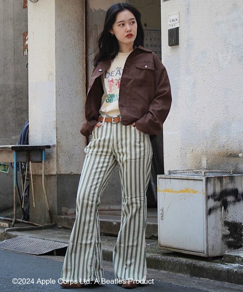 Lee（リー）の「Wrangler/ラングラー【BEATLESxWrangler】コラボ第2段！クルーネックTシャツ（Tシャツ/カットソー・メンズ・ホワイト/ベージュ/レッド・SMALL/MEDIUM/LARGE）」の12枚目の写真