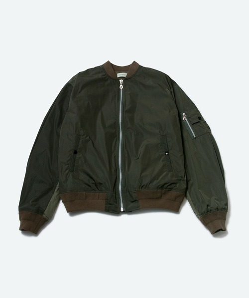 FACTOTUM（ファクトタム）の「【FACTOTUM】 Nylon MA-1（MA-1・メンズ・ブラック/カーキ・46/48）」の2枚目の写真