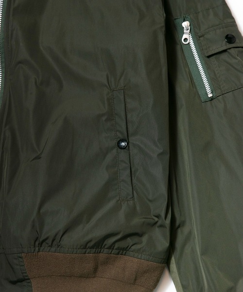 FACTOTUM（ファクトタム）の「【FACTOTUM】 Nylon MA-1（MA-1・メンズ・ブラック/カーキ・46/48）」の7枚目の写真