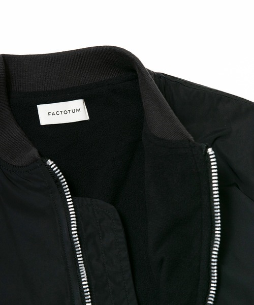 FACTOTUM（ファクトタム）の「【FACTOTUM】 Nylon MA-1（MA-1・メンズ・ブラック/カーキ・46/48）」の12枚目の写真