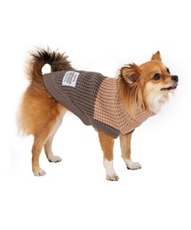 MANDARINE BROTHERS（マンダリンブラザーズ）の「バイカラーニット/小型犬（ペットウェア・レディース）」