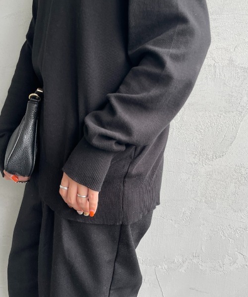 gicipi（ジチピ）の「[GICIPI/ジチピ] LUPO クルーネックコットンニットソー（ニット/セーター・レディース・ブラック系その他/ホワイト/ブラック/グレー系その他・5/4）」の19枚目の写真