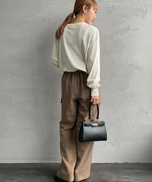 gicipi（ジチピ）の「[GICIPI/ジチピ] LUPO クルーネックコットンニットソー（ニット/セーター・レディース・ブラック系その他/ホワイト/ブラック/グレー系その他・5/4）」の9枚目の写真