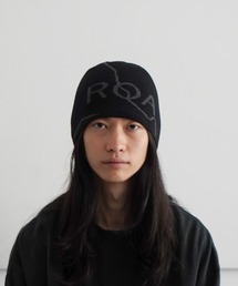 ROA（ロア）の「ROA Logo wool beanie（ニットキャップ/ビーニー